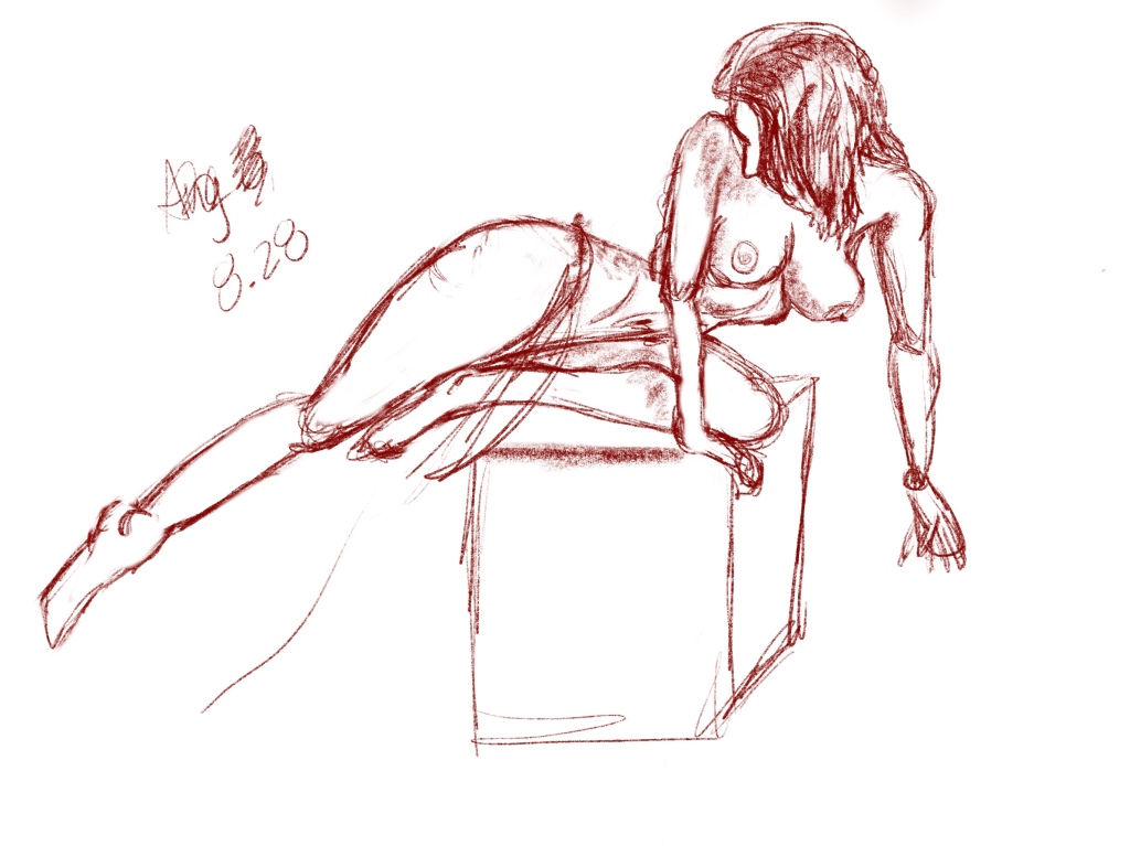 Rough sketch of a woman