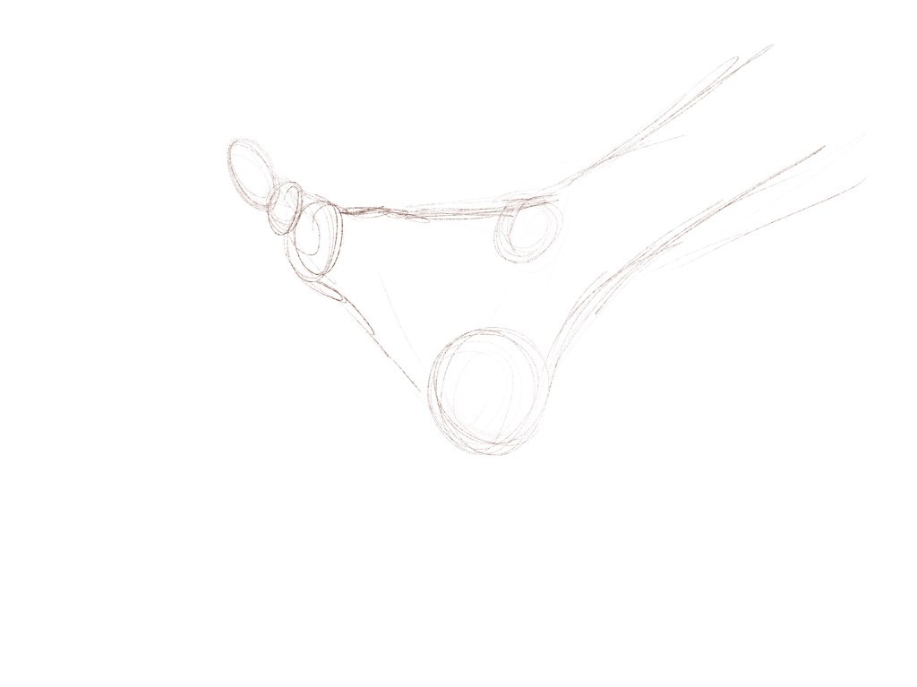 Rough sketch of a foot