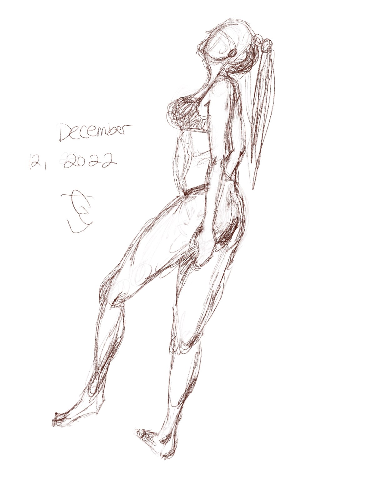 Figure Drawing Practice&nbsp;12.22.22
